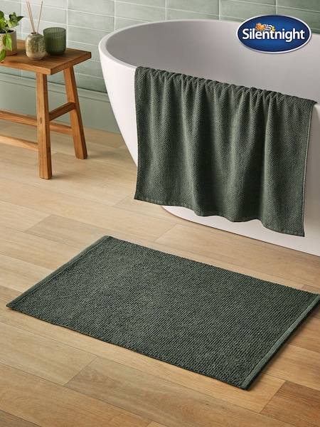 Silentnight Green Textured Knot Bath Mat (H30200) | £20