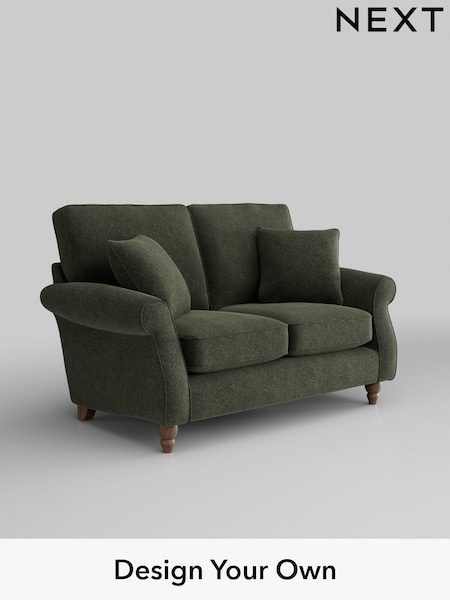 Boucle Chenille/Dark Moss Green Ashford (H30263) | £1,175