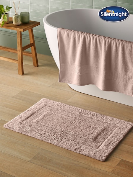 Silentnight Pink Luxury Supersoft Bath Mat (H30270) | £15