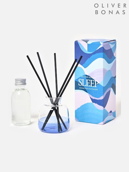 Oliver Bonas Blue Rae Lavender & Sage Sleep Reed Diffuser (H30279) | £29