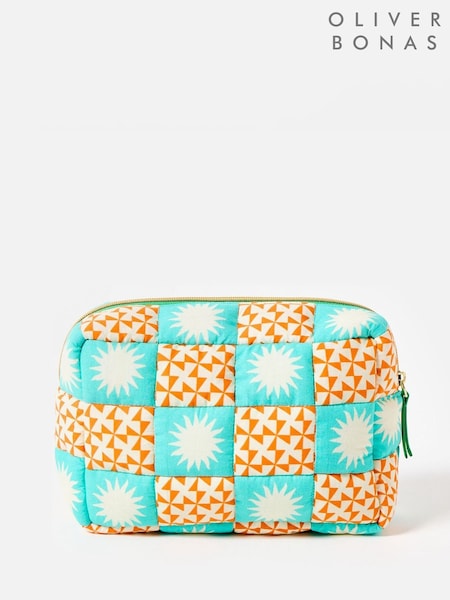 Oliver Bonas Multi Geometric Sun Tile Padded Wash Bag (H30283) | £28