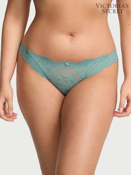 Victoria's Secret Arctic Green Bikini Lace Knickers (H30409) | £18