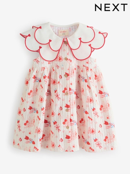 Red Collared Dress (3mths-7yrs) (H30517) | £16 - £18