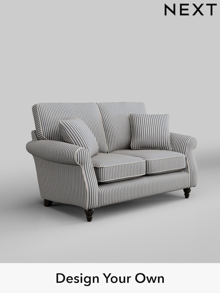 Chenille Stripe/Slate Blue Ashford (H30747) | £1,175