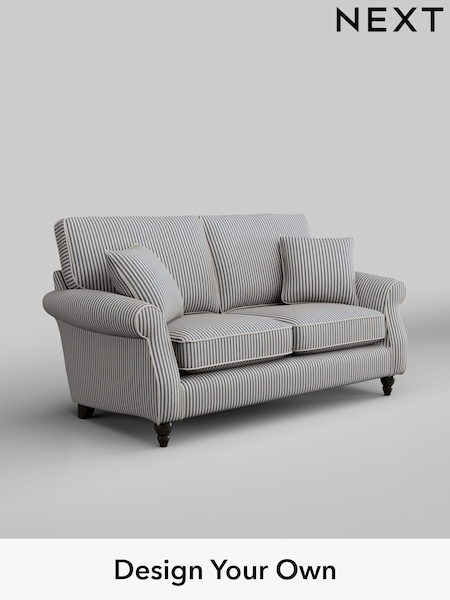 Chenille Stripe/Slate Blue Ashford (H30747) | £1,275