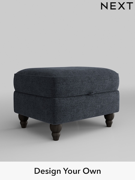 Boucle Chenille/Dark Slate Blue Ashford Highback (H30833) | £499