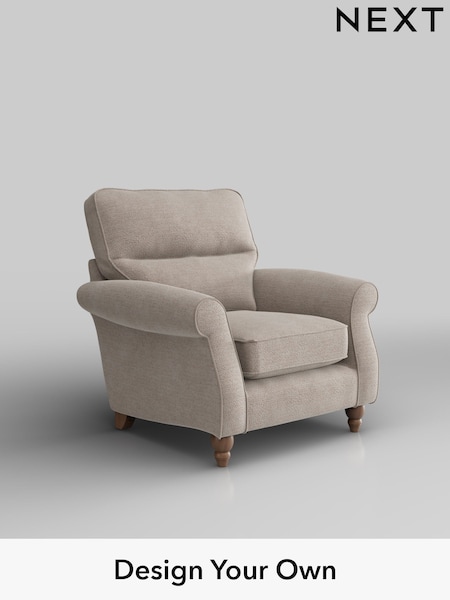 Boucle Chenille/Light Natural Ashford Highback (H30846) | £925