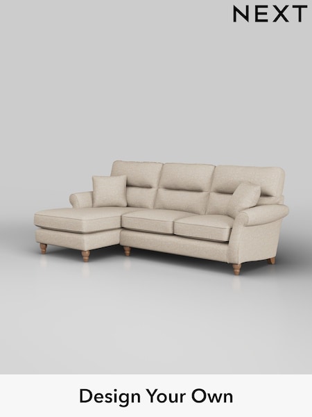 Boucle Weave Easy Clean/Dark Natural Ashford Highback (H30851) | £1,925