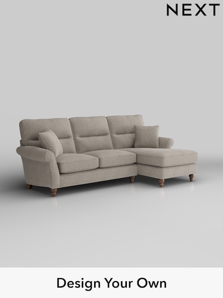 Chunky Boucle Easy Clean/Dove Ashford Highback (H30852) | £2,050