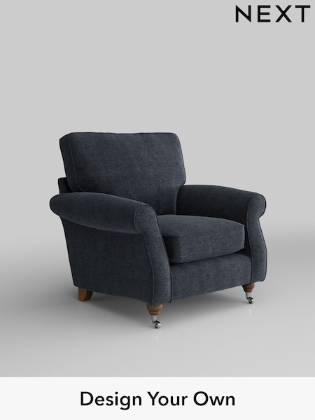 Boucle Chenille/Dark Slate Blue Ashford (H30866) | £875