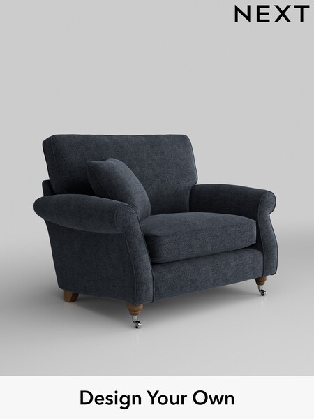 Boucle Chenille/Dark Slate Blue Ashford (H30866) | £975