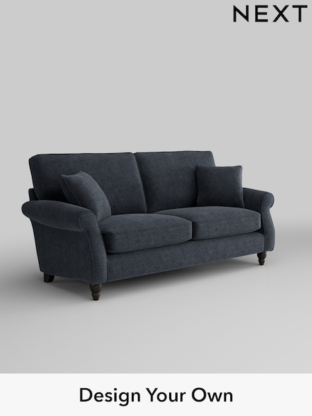 Boucle Chenille/Dark Slate Blue Ashford (H30866) | £1,375