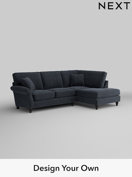 Boucle Chenille/Dark Slate Blue Ashford (H30866) | £2,025