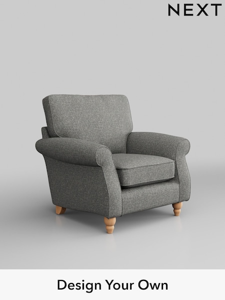 Chunky Boucle Easy Clean/Mid Grey Ashford (H30871) | £875