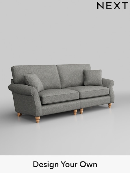 Chunky Boucle Easy Clean/Mid Grey Ashford (H30871) | £1,550
