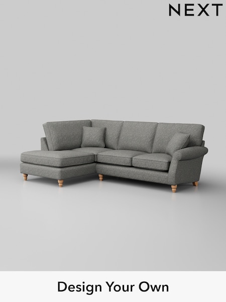 Chunky Boucle Easy Clean/Mid Grey Ashford (H30871) | £2,025