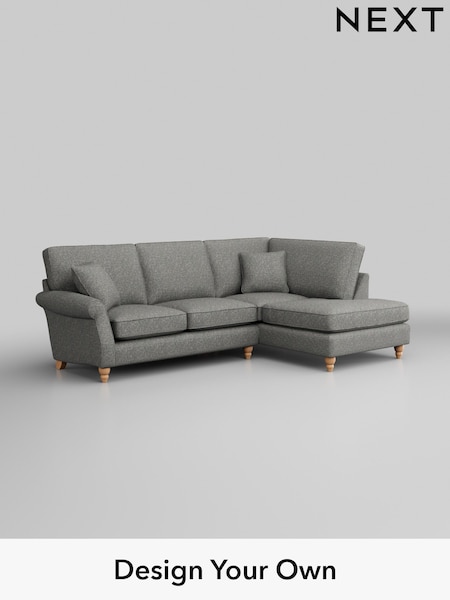 Chunky Boucle Easy Clean/Mid Grey Ashford (H30871) | £2,025