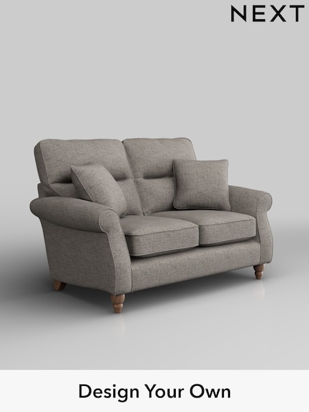 Boucle Weave Easy Clean/Light Dove Grey Ashford Highback (H30872) | £1,125