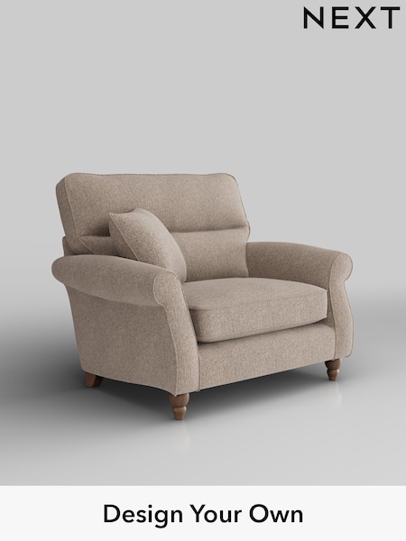 Chunky Chenille/Light Dove Ashford Highback (H30881) | £1,025