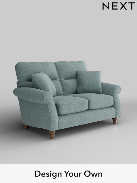Chunky Chenille/Light Teal Green Ashford Highback (H30891) | £1,225