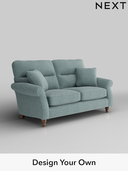 Chunky Chenille/Light Teal Green Ashford Highback (H30891) | £1,325