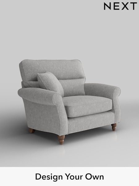 Chunky Chenille/Light Grey Ashford Highback (H30893) | £1,025