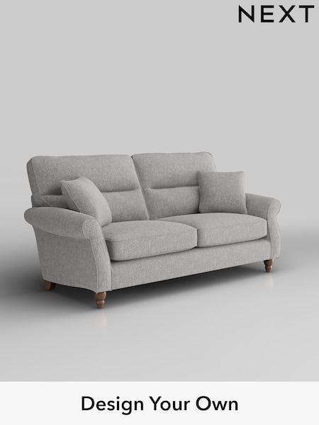 Chunky Chenille/Light Grey Ashford Highback (H30893) | £1,425