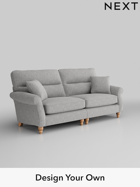 Chunky Chenille/Light Grey Ashford Highback (H30893) | £1,525