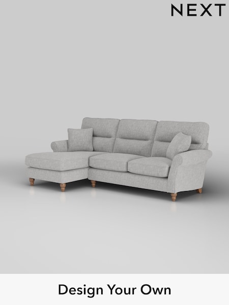 Chunky Chenille/Light Grey Ashford Highback (H30893) | £2,050