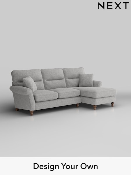 Chunky Chenille/Light Grey Ashford Highback (H30893) | £2,050