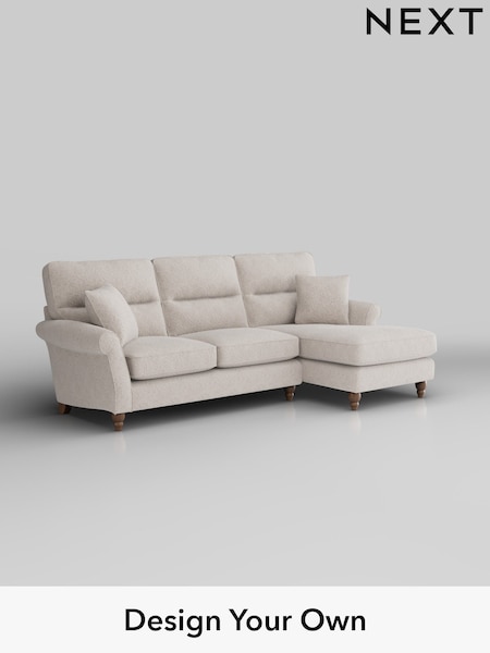 Chunky Chenille/Oyster Ashford Highback (H30896) | £2,050