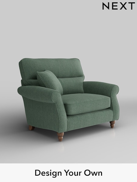 Chunky Texture/Mid Forest Green Ashford Highback (H30913) | £1,025