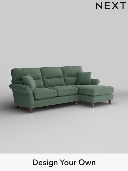 Chunky Texture/Mid Forest Green Ashford Highback (H30913) | £2,050