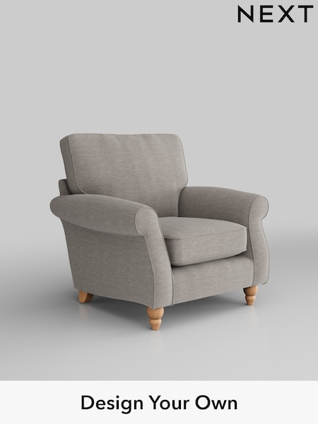 Fine Chenille Easy Clean/Light Steel Grey Ashford (H30938) | £875