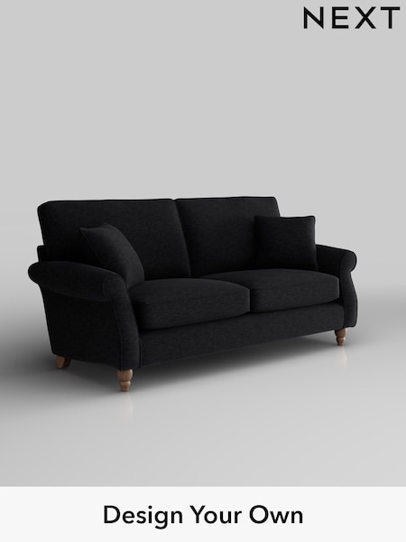 Fine Chenille Easy Clean/Black Ashford (H30941) | £1,375