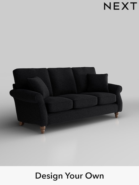 Fine Chenille Easy Clean/Black Ashford (H30941) | £1,375
