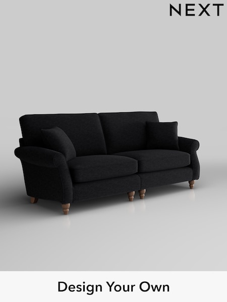 Fine Chenille Easy Clean/Black Ashford (H30941) | £1,550