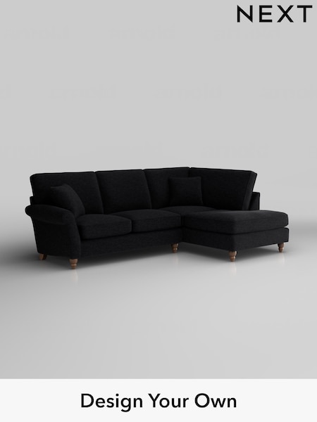 Fine Chenille Easy Clean/Black Ashford (H30941) | £2,025