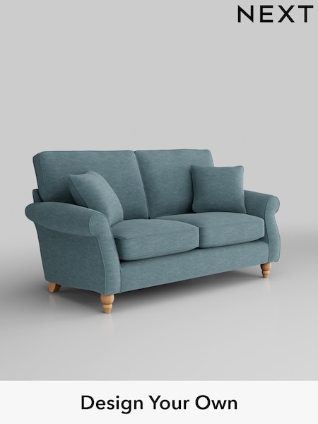 Fine Chenille Easy Clean/Mid Blue Ashford (H30942) | £1,275