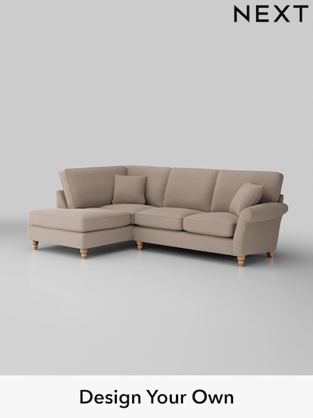 Fine Chenille Easy Clean/Mid Taupe Brown Ashford (H30943) | £2,025
