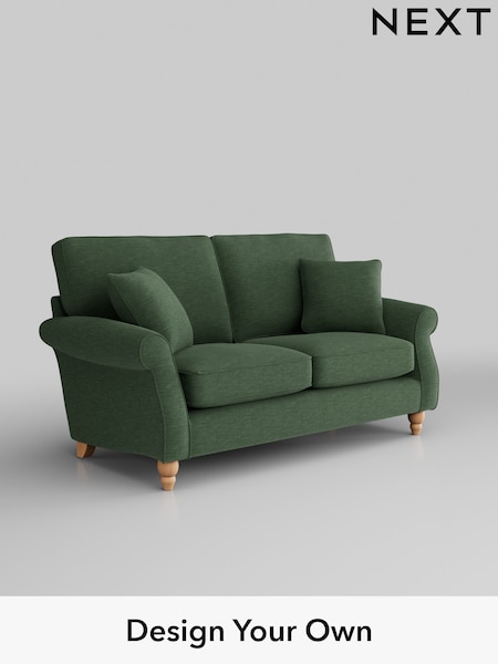 Fine Chenille Easy Clean/Mid Khaki Green Ashford (H30944) | £1,275