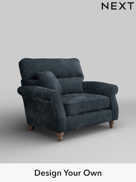 Distressed Velour/Midnight Blue Ashford Highback (H30952) | £1,025