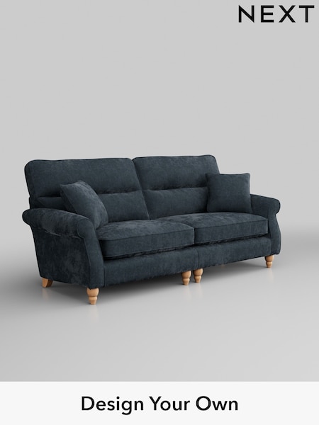 Distressed Velour/Midnight Blue Ashford Highback (H30952) | £1,525