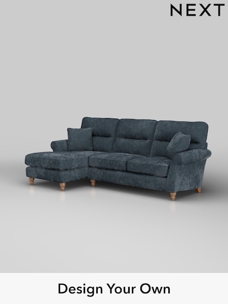 Distressed Velour/Midnight Blue Ashford Highback (H30952) | £2,050