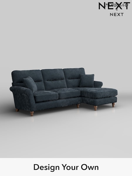 Distressed Velour/Midnight Blue Ashford Highback (H30952) | £2,050