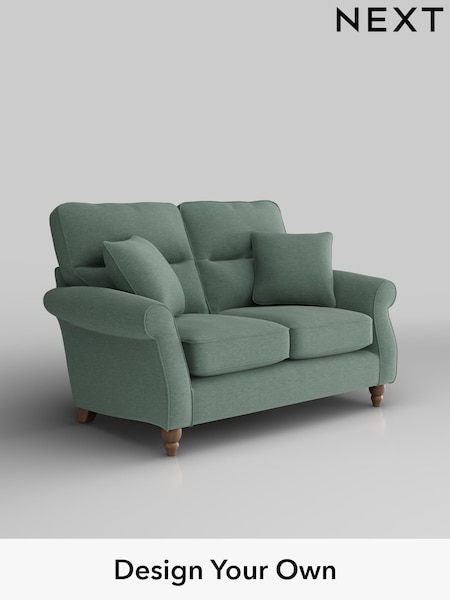 Fine Chenille Easy Clean/Light Forest Green Ashford Highback (H30958) | £1,225