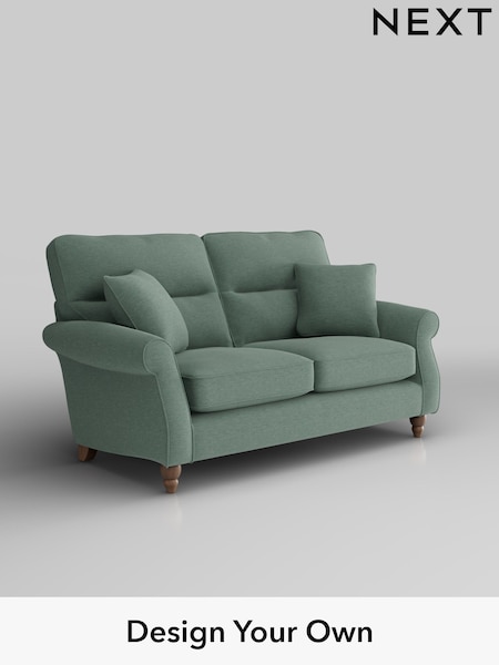 Fine Chenille Easy Clean/Light Forest Green Ashford Highback (H30958) | £1,325