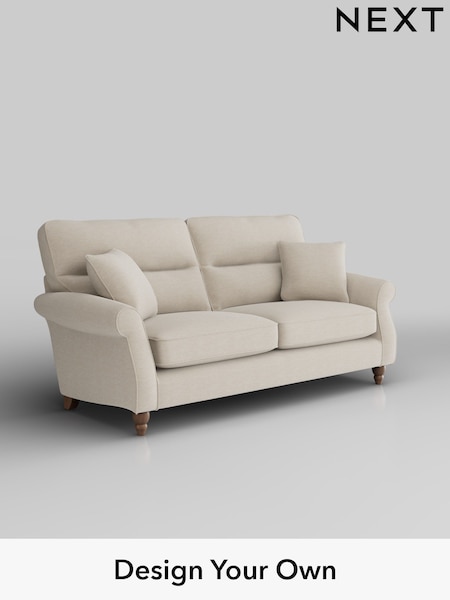 Fine Chenille Easy Clean/Oyster Ashford Highback (H30971) | £1,425