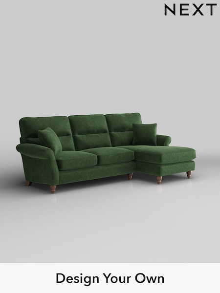 Luxe Chenille/Dark Green Ashford Highback (H30972) | £2,175