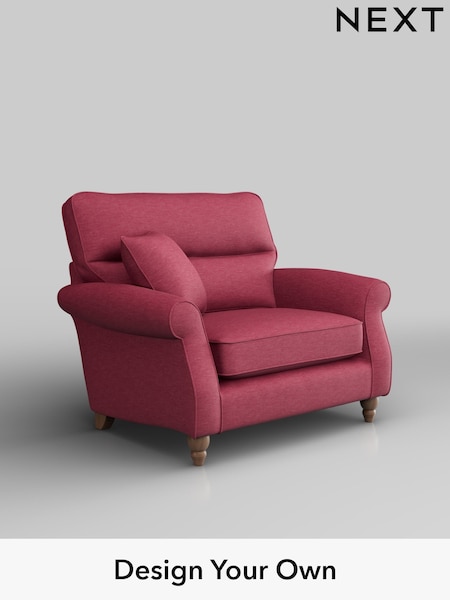 Fine Chenille Easy Clean/Mid Raspberry Pink Ashford Highback (H30974) | £1,025